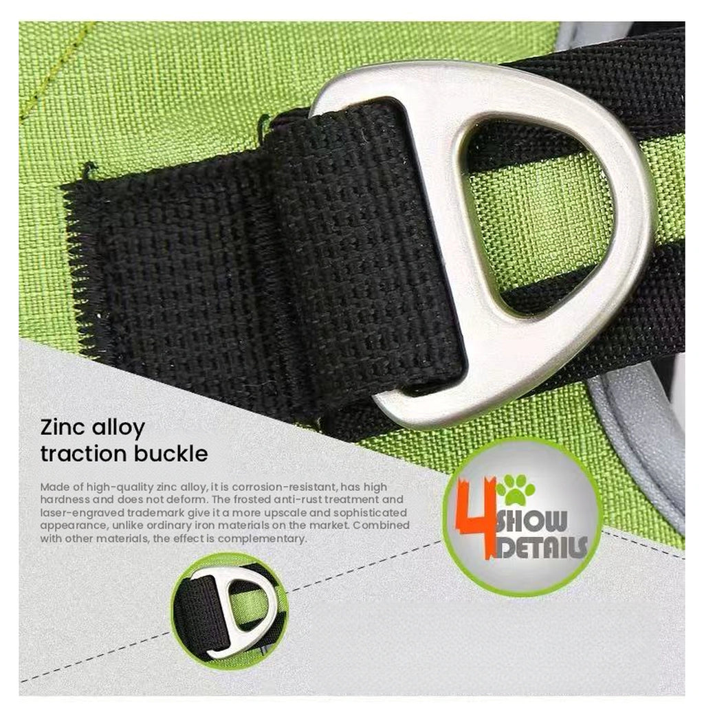 Metal D-ring and strap detail on Truelove dog backpack