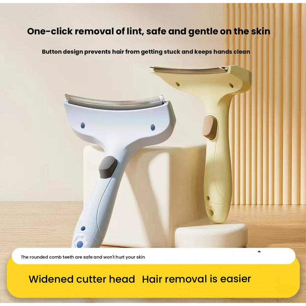 Two colour options for wide-head deshedding brush