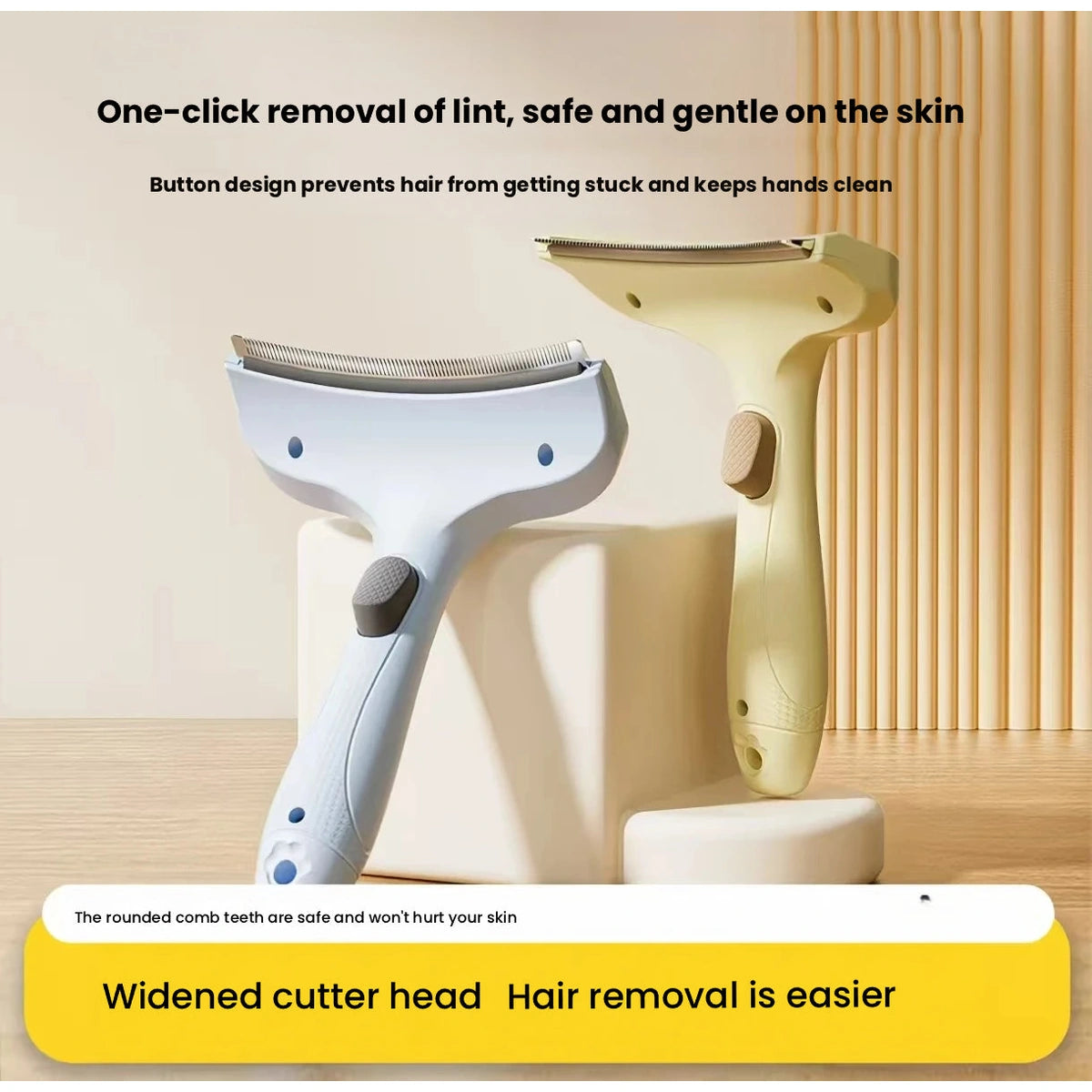 Two colour options for wide-head deshedding brush