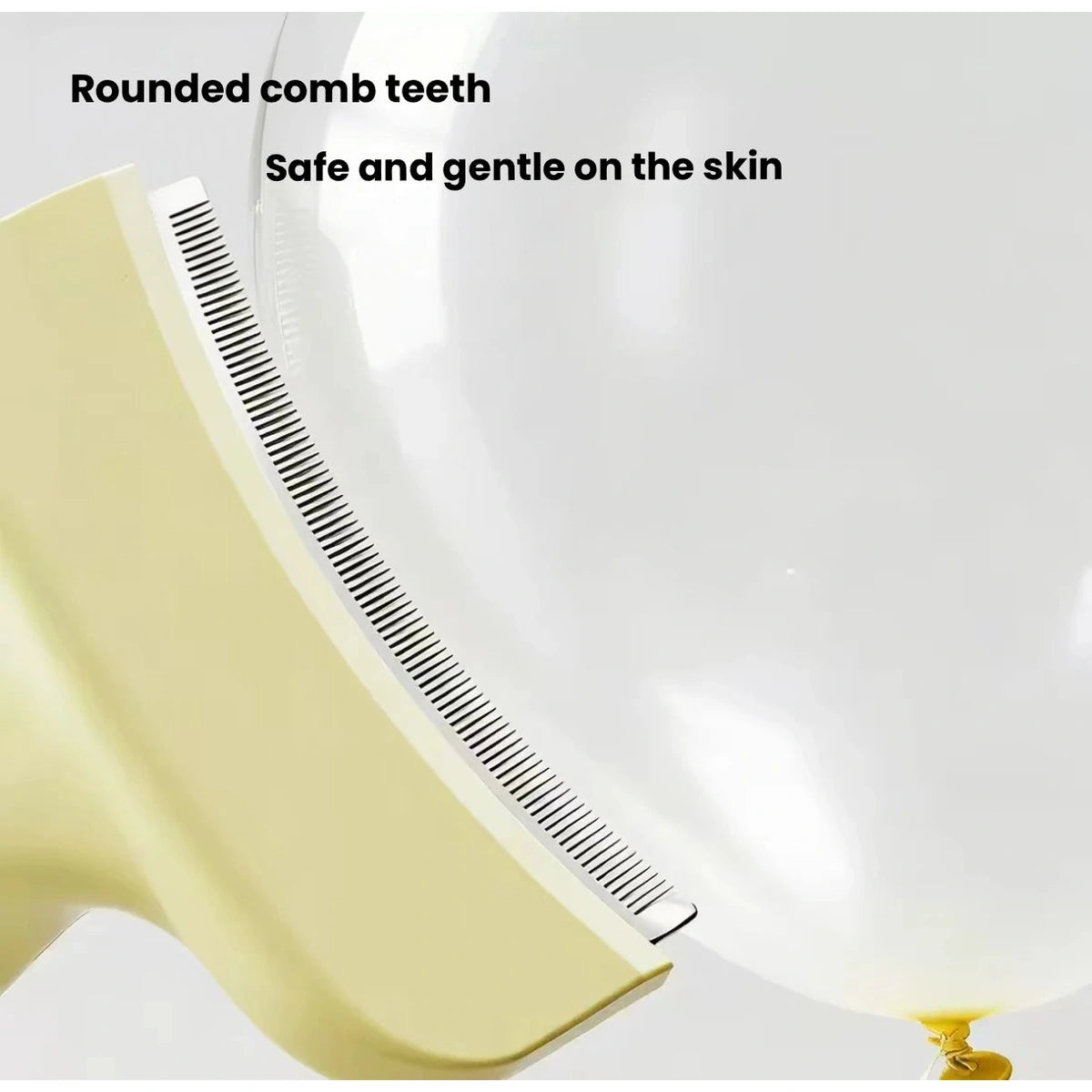 Rounded edge of the undercoat brush
