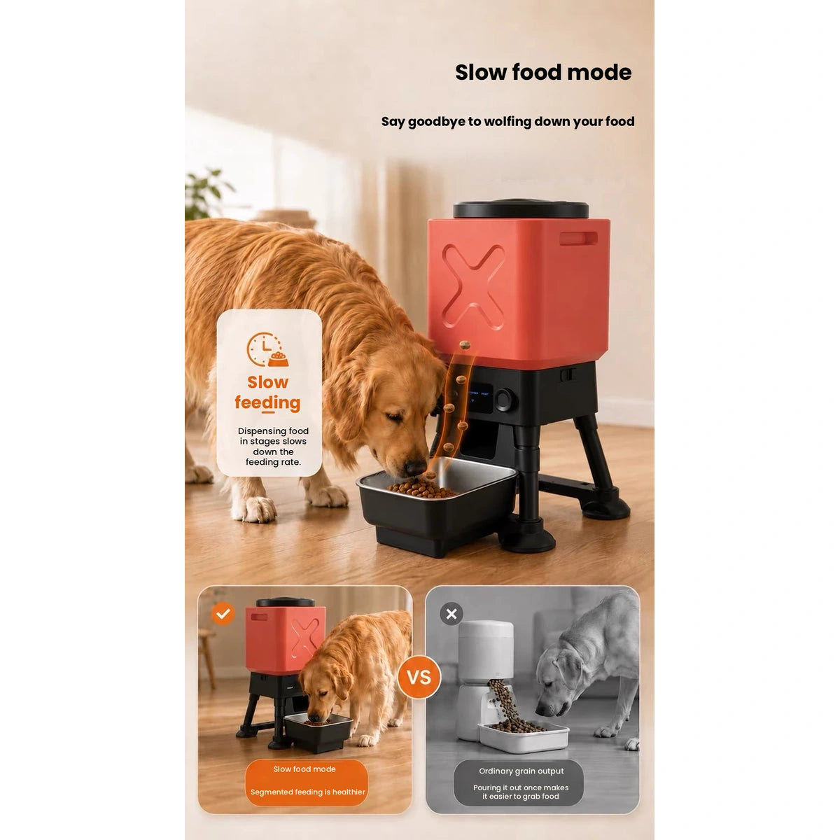 Naipet feeder with size and portion illustrations