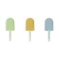 Green yellow and blue reusable pet hair brushes