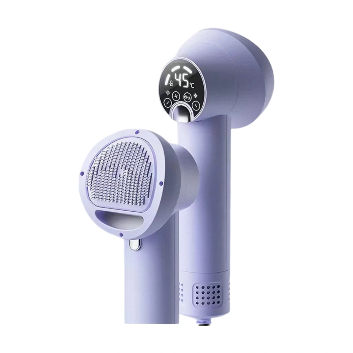 Purple Hipidog pet hair dryer brush