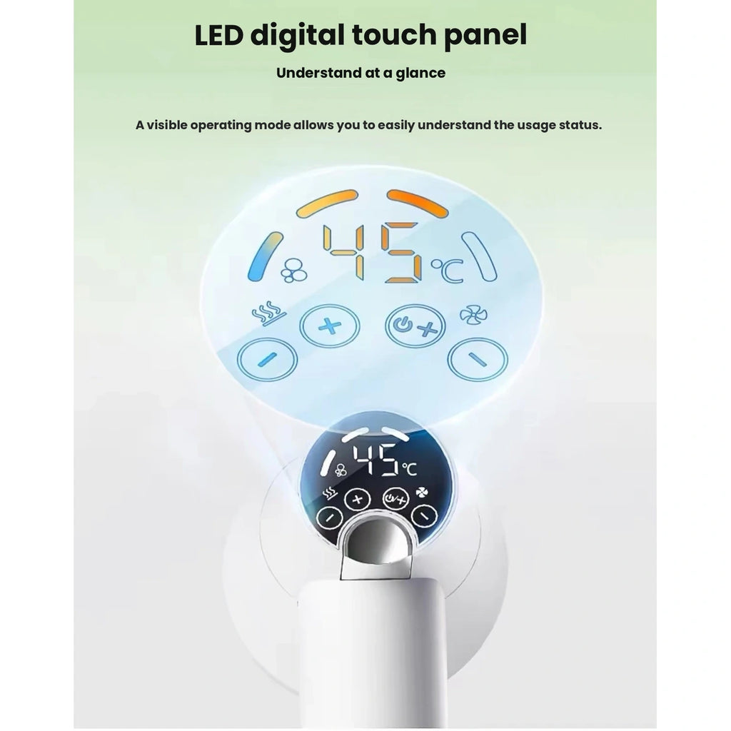 LED temperature control on Hipidog dryer brush