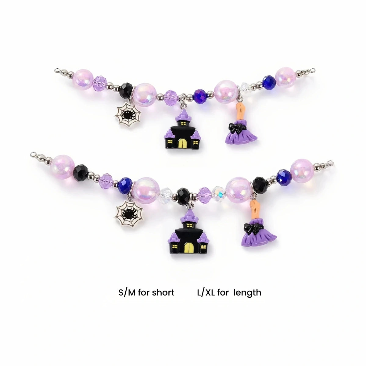 Purple Halloween beaded accessory strings