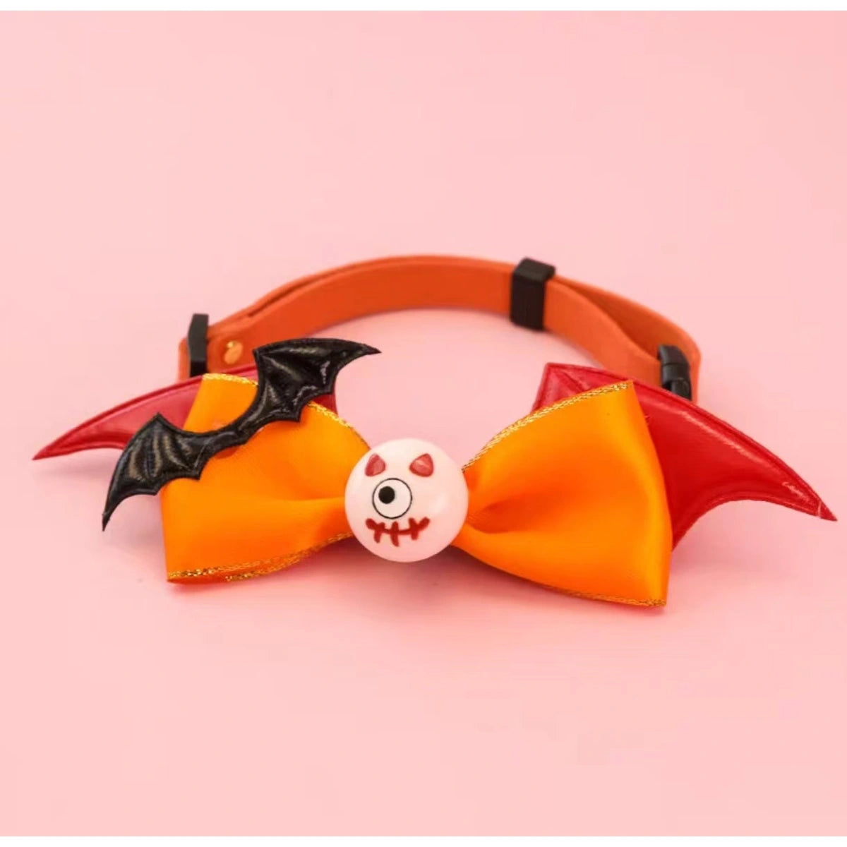 Orange bow collar with ghost centre