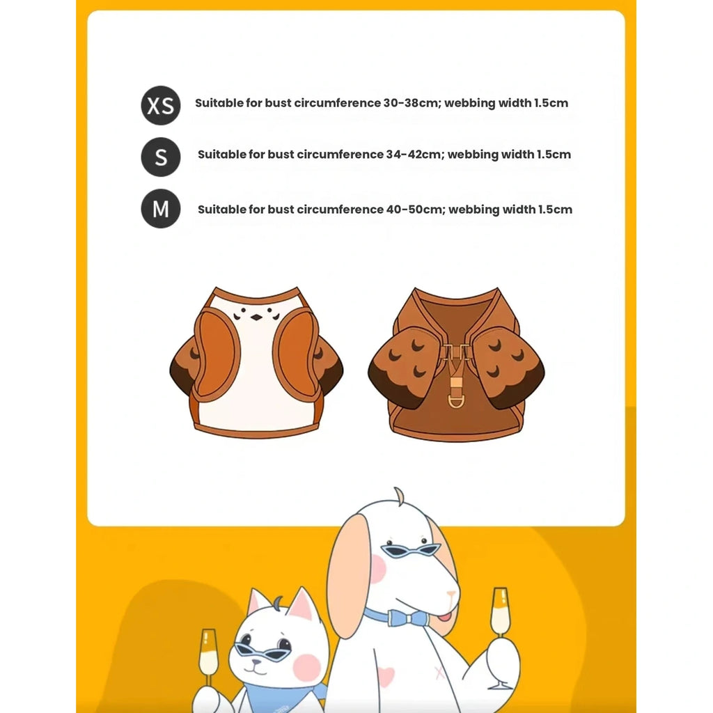 UFBemo harness size-reference information panel