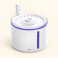 White Dogness D08 sensor water fountain with transparent drinking rim