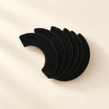 Six black replacement carbon filter pads for Litter-Robot 4