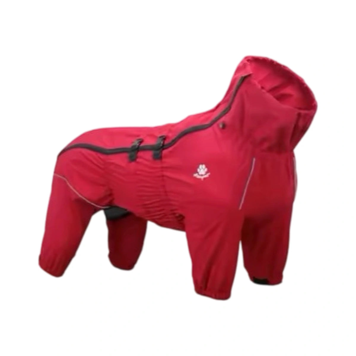 Red Mr.shoes four-leg dog raincoat