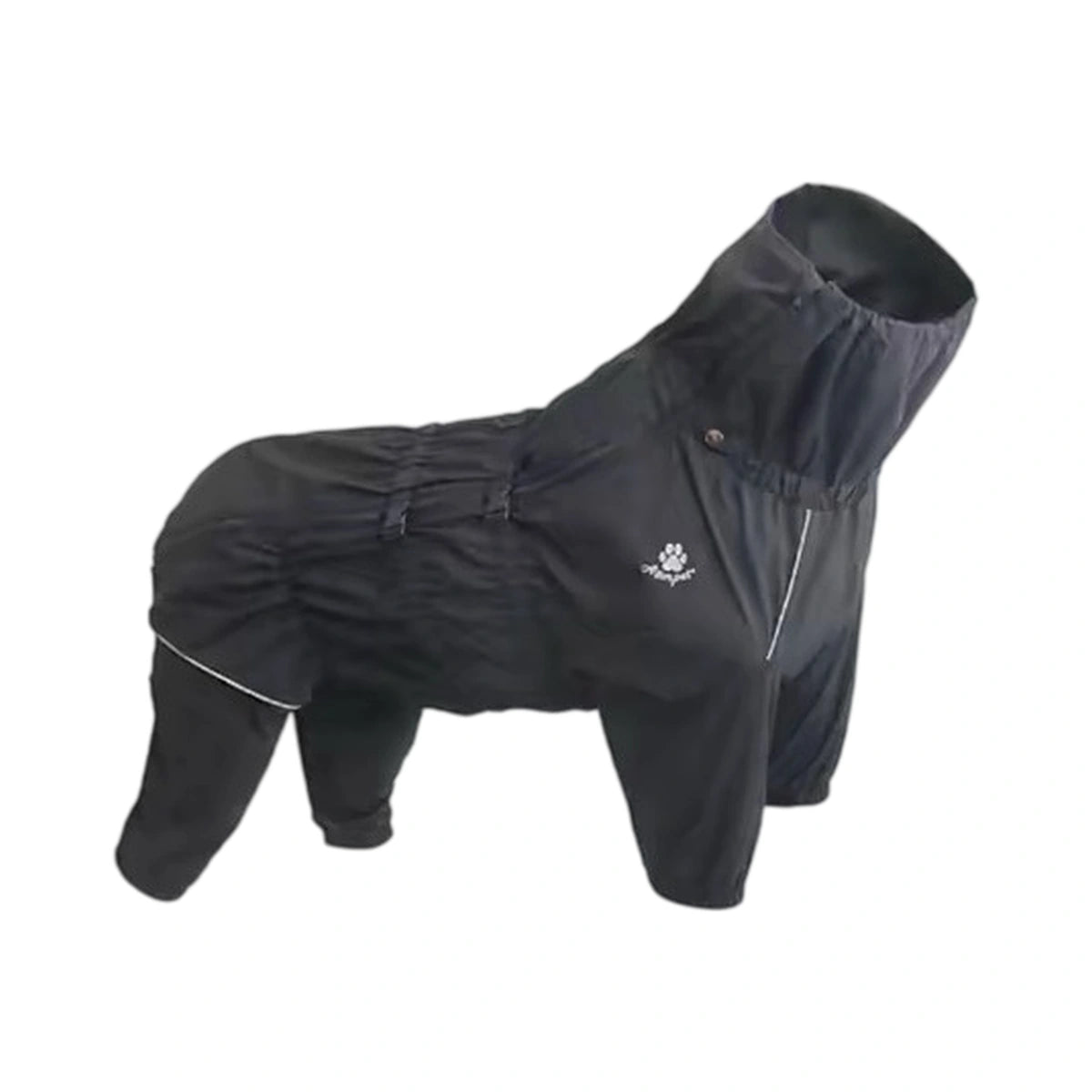 Black Mr.shoes four-leg dog raincoat