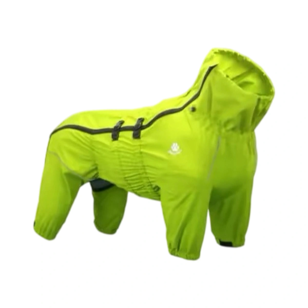 Neon green Mr.shoes four-leg dog raincoat