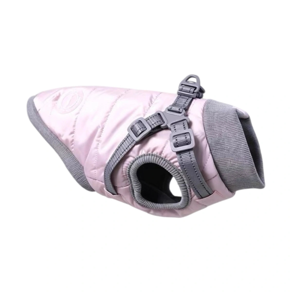 Pink Mr.shoes fleece-lined dog winter coat