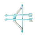 Raisingwell turquoise bow-shaped dog enrichment toy