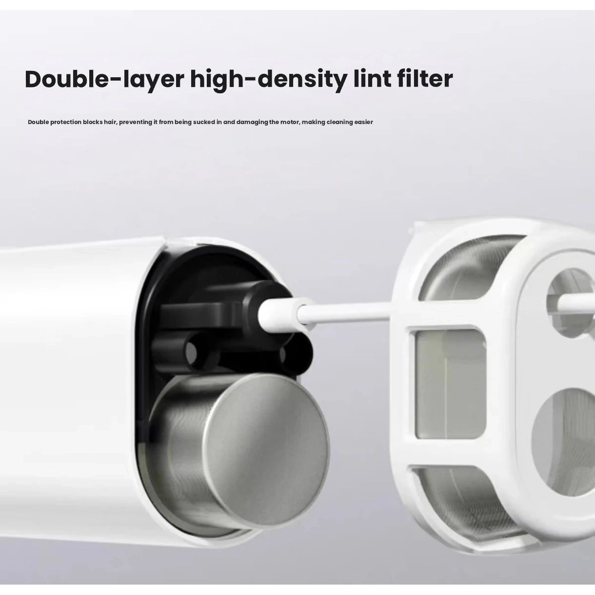 Ckin Pet removable lint filter shown in close-up