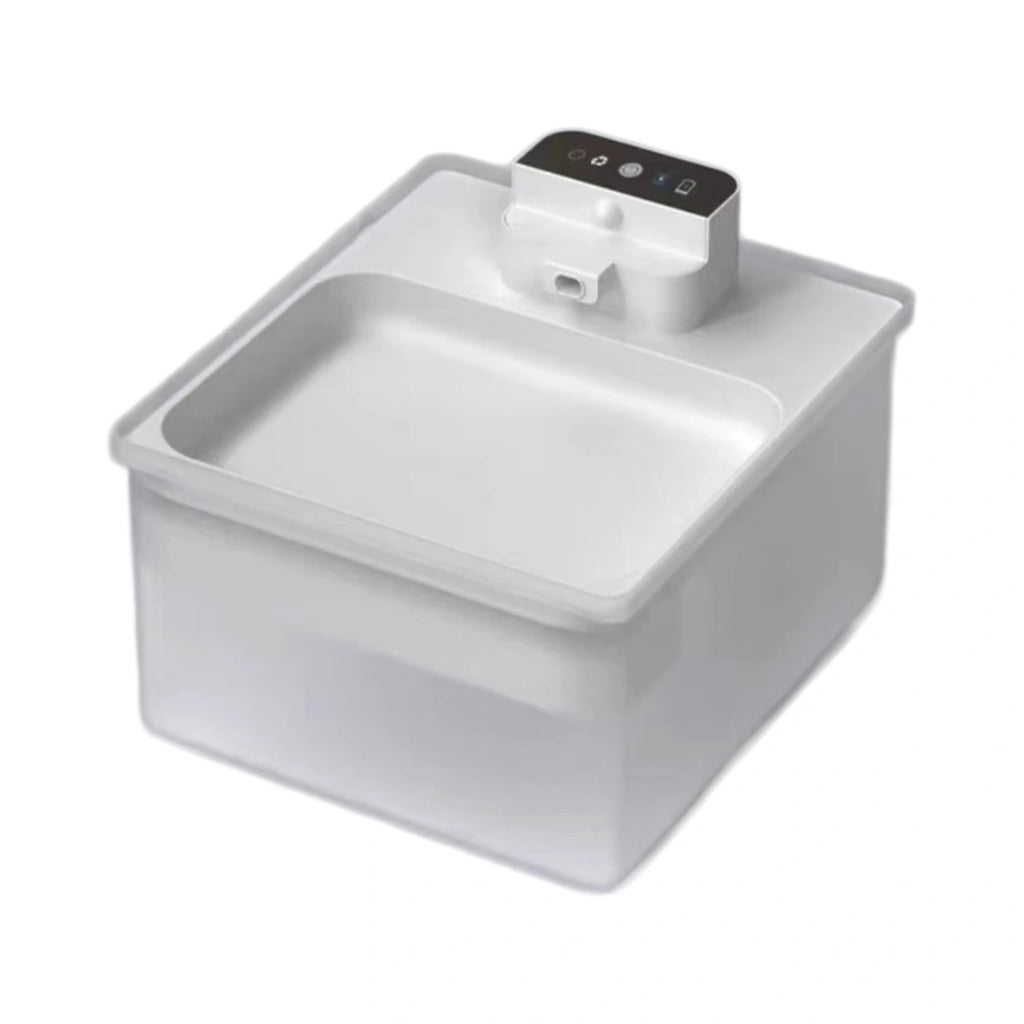 White Ckin Pet cordless automatic water fountain front view