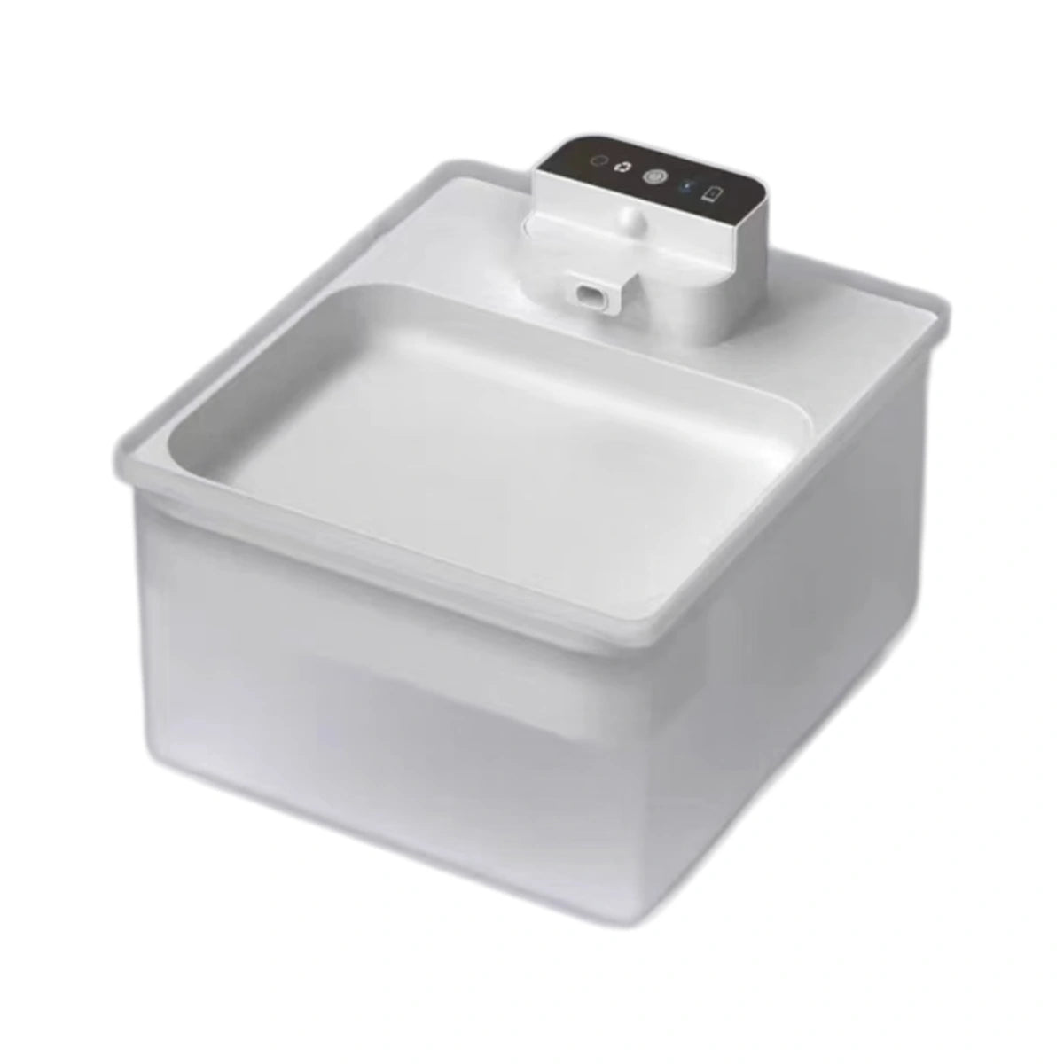 White Ckin Pet cordless automatic water fountain front view