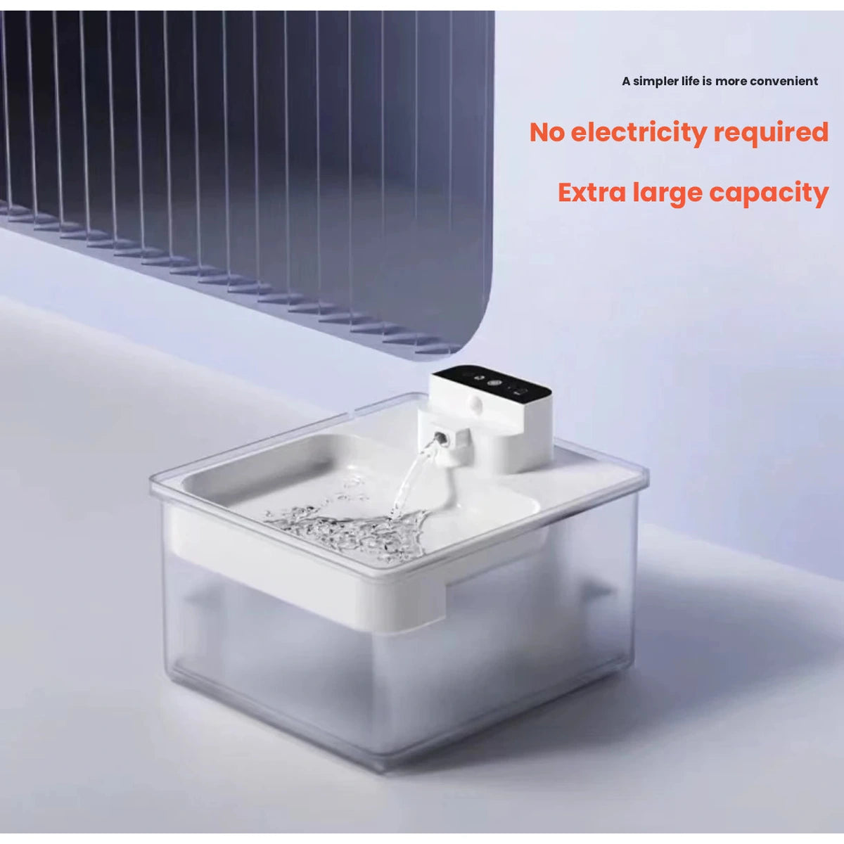 Ckin Pet water fountain with sensor on top