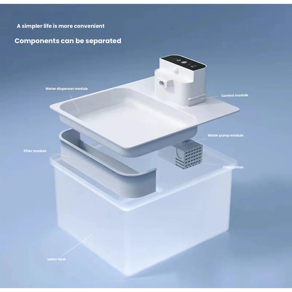 Ckin Pet fountain component assembly diagram