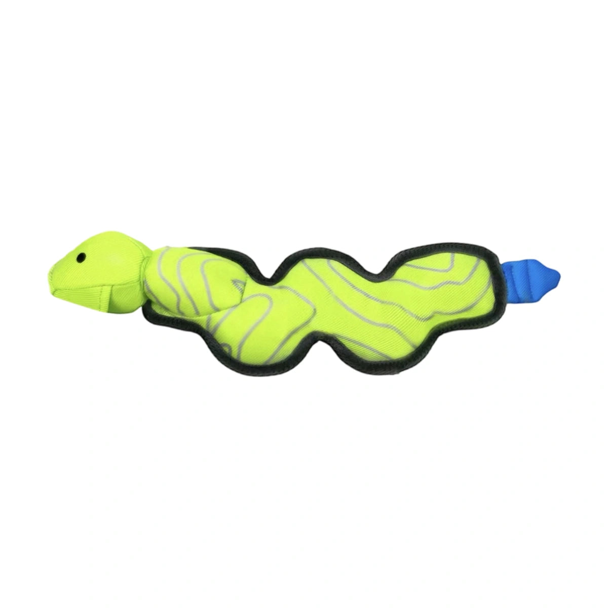 Qzee dog tug toy: green caterpillar dog tug toy