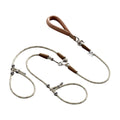 POPOCOLA double dog lead: double rope dog lead with two slip loops