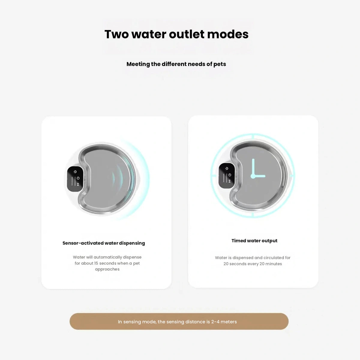 Ckin Pet cat fountain: two water outlet modes for Ckin fountain