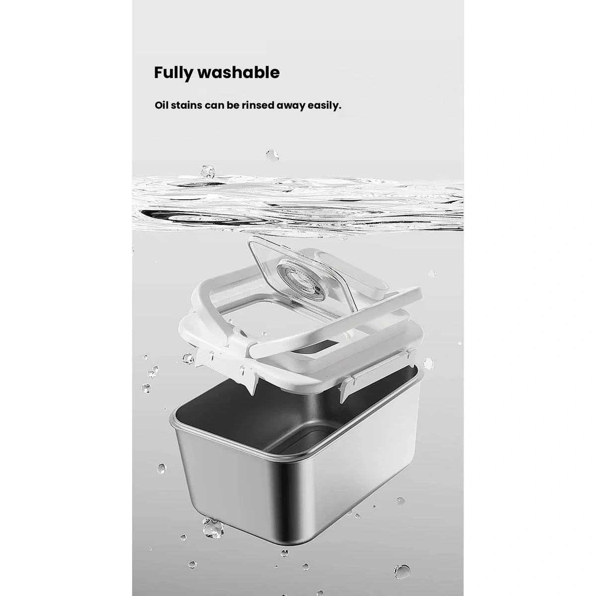 BNBNO pet food bin: detached storage bin parts for washing