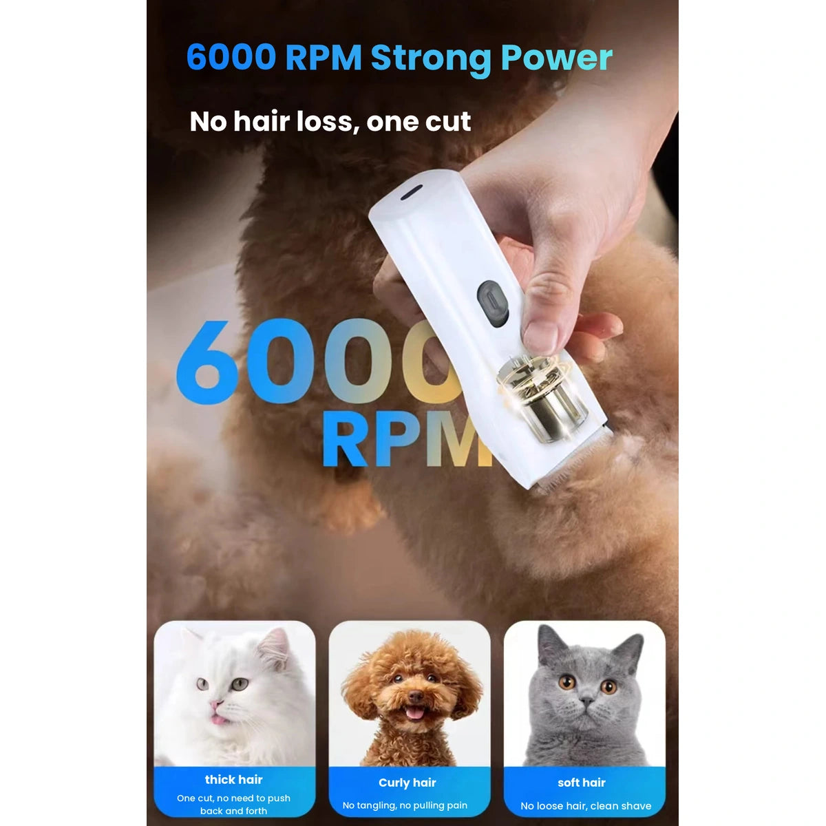 Oneisall pet trimmer: cutting motor illustration for trimmer
