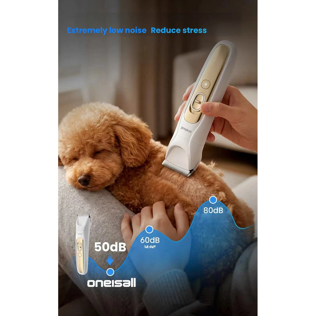 Oneisall grooming clippers: grooming noise comparison with dog