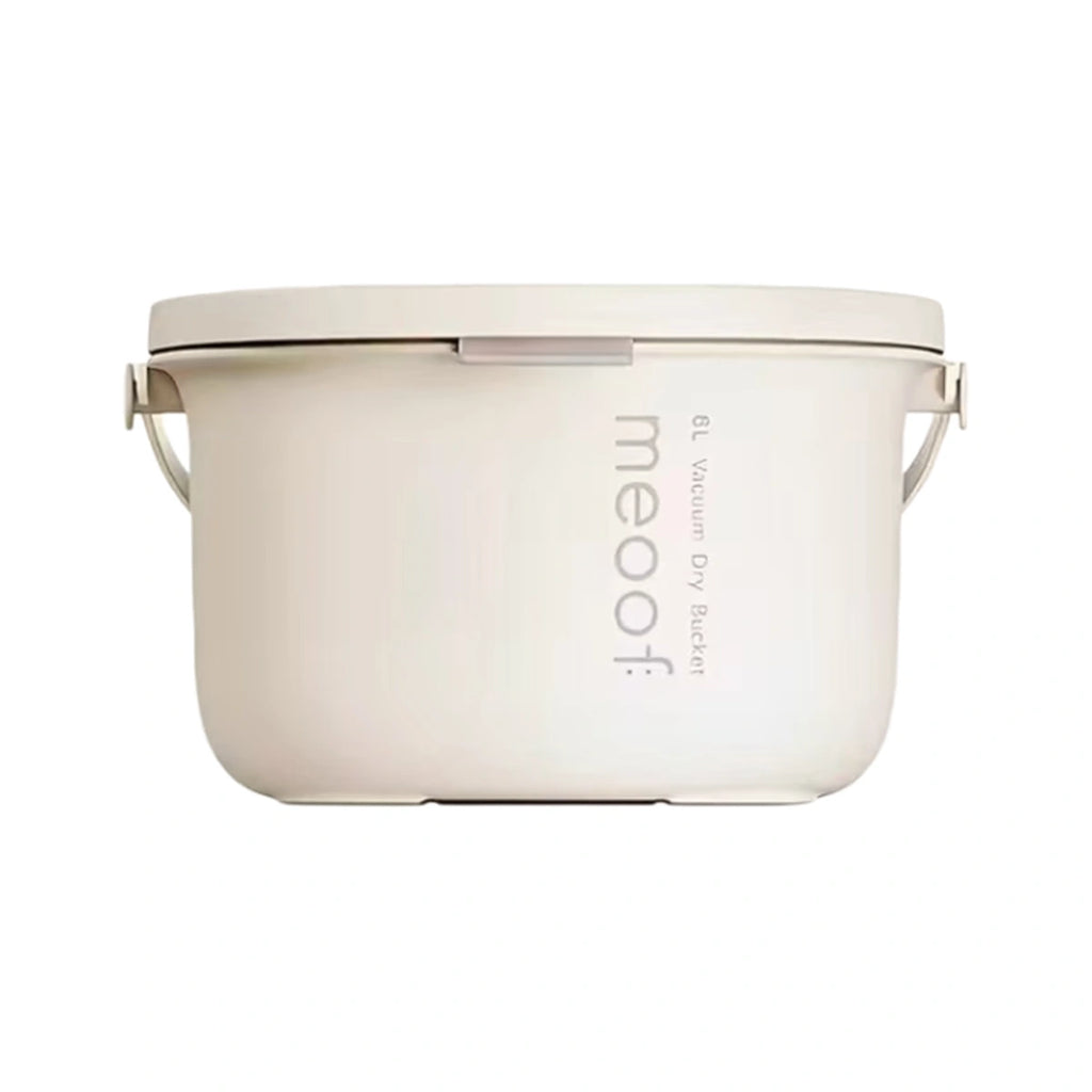 Meoof food storage bin: cream Meoof food storage bin with lid