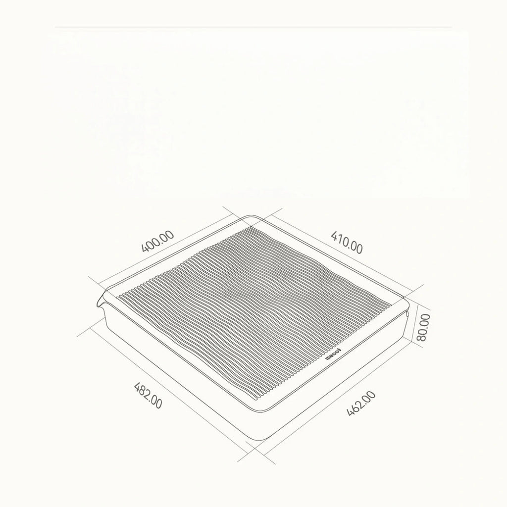 Meoof cat litter ramp: litter ramp dimensions diagram