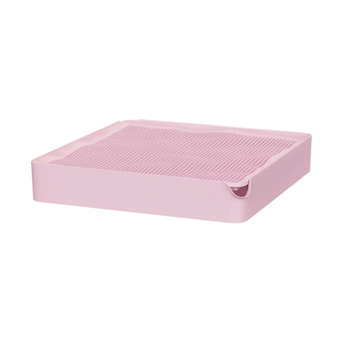 Meoof cat litter ramp: pink ridged cat litter ramp