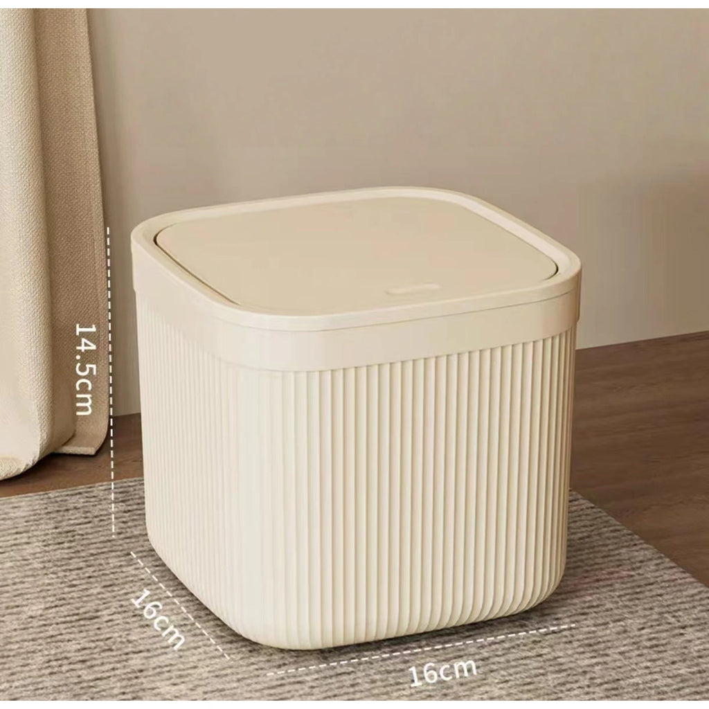 Cream cat litter waste bin with supplier dimensions