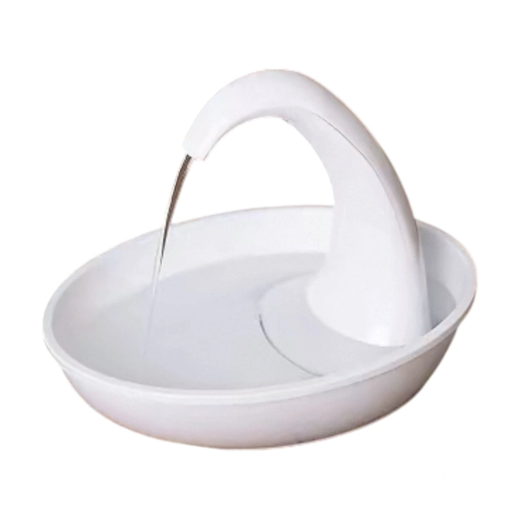 Pioneer Pet Swan 2.36L ペット用給水器 画像1：白・給水器・正面