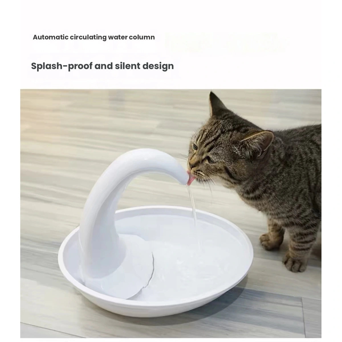 Pioneer Pet Swan 2.36L ペット用給水器 画像3：猫・給水器・飲水