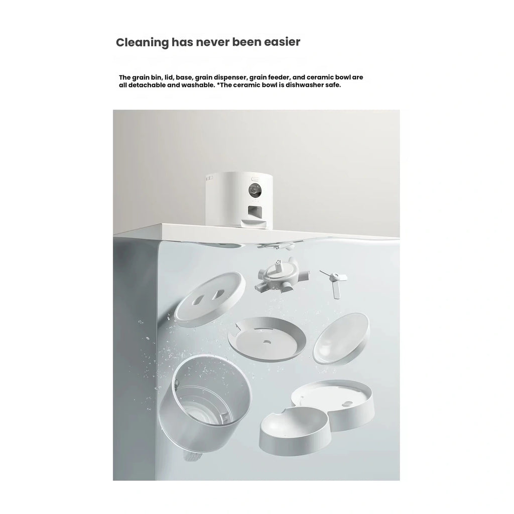 Maoxgo feeder removable-part cleaning diagram