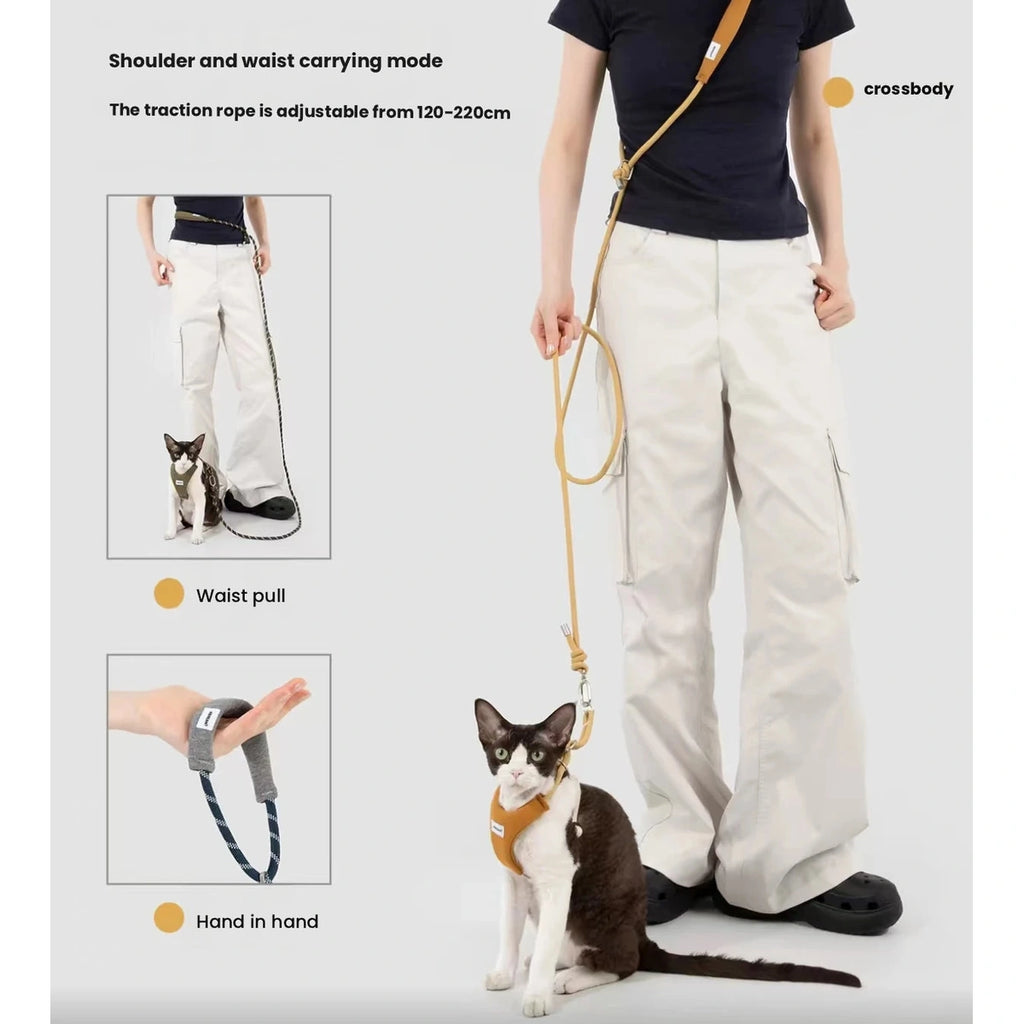HiDREAM cat harness lead and handle details