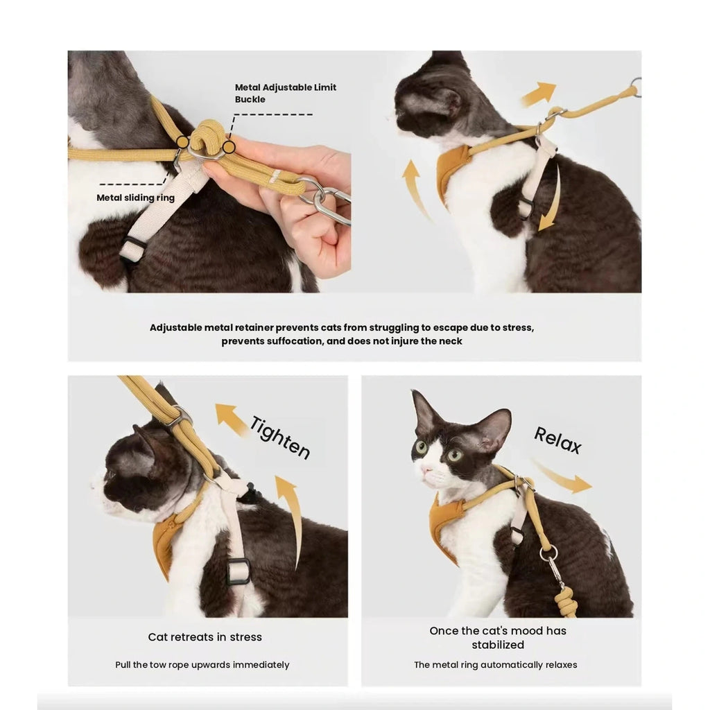 HiDREAM Y-style cat harness fit details