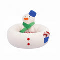 ZEZE snowman plush pet nest with round opening