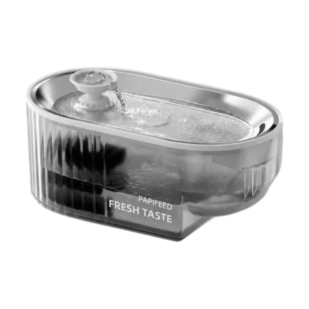 PAPIFEED automatic pet water fountain with transparent bowl