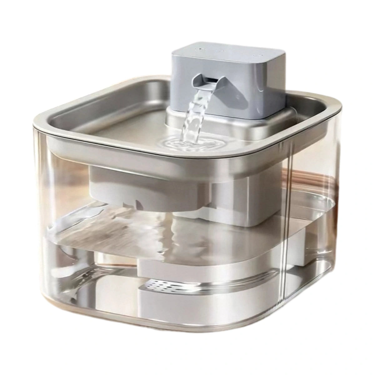Grey Madden pet water fountain