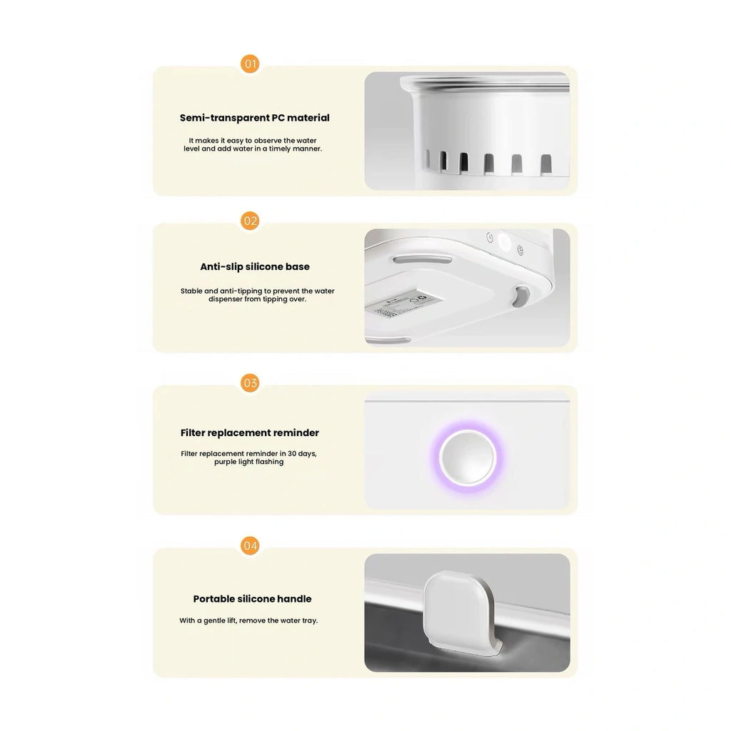 Redminut fountain component and control details