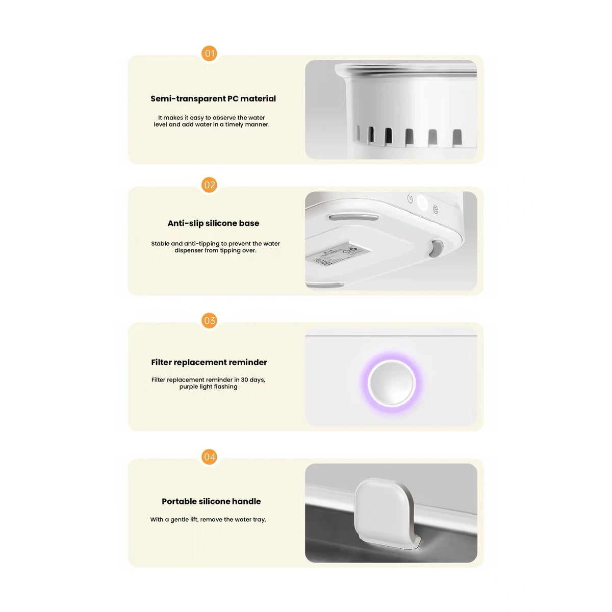 Redminut fountain component and control details