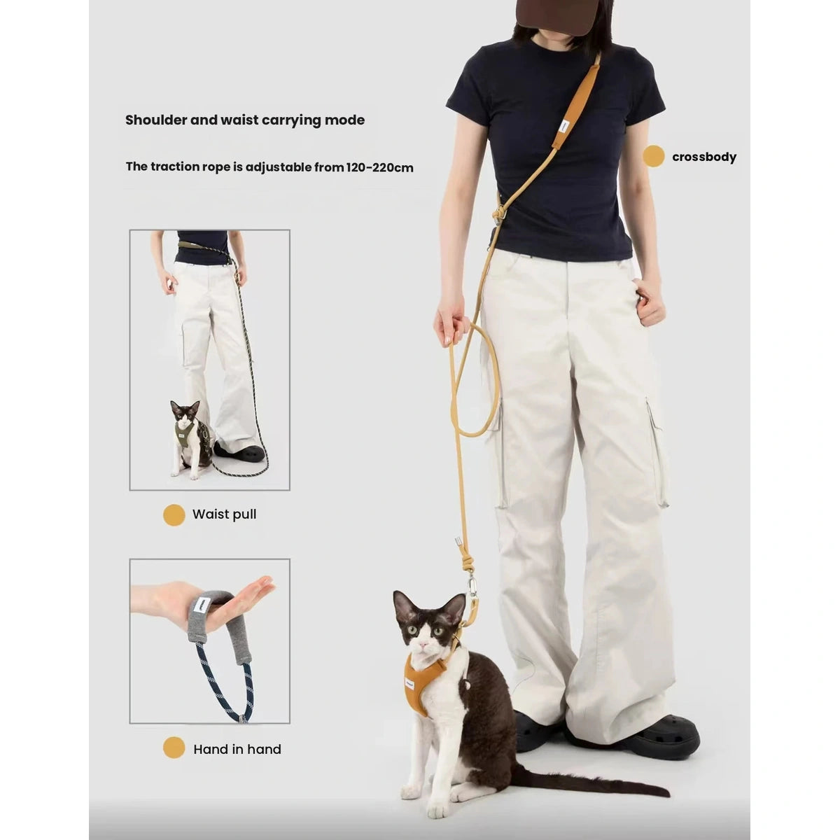 Diagram of HiDREAM crossbody lead adjustment