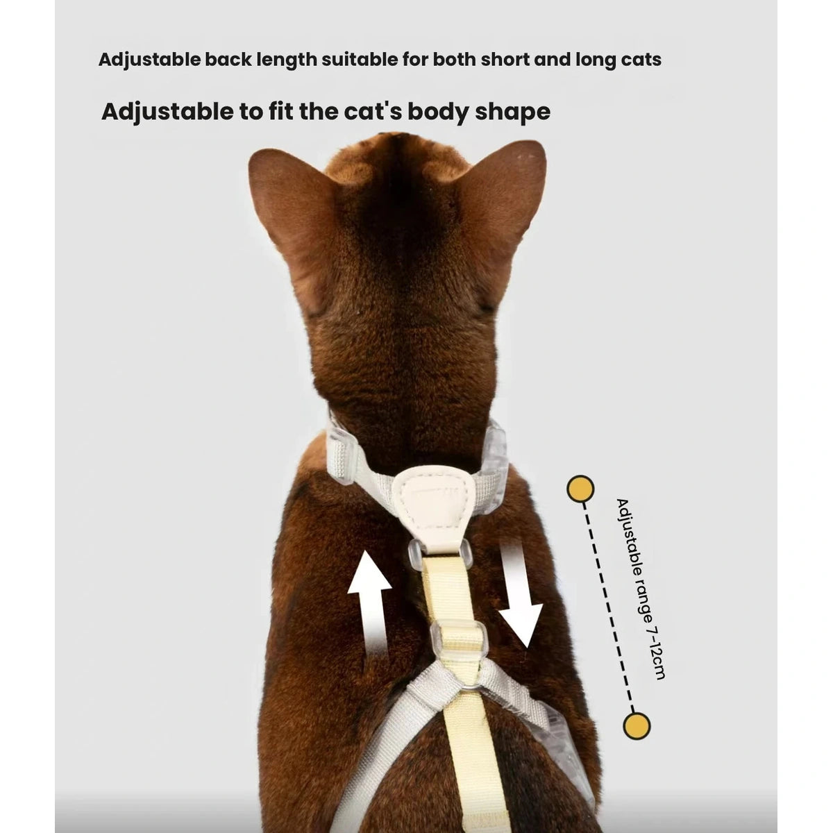 HiDREAM harness neck and chest adjustment diagram