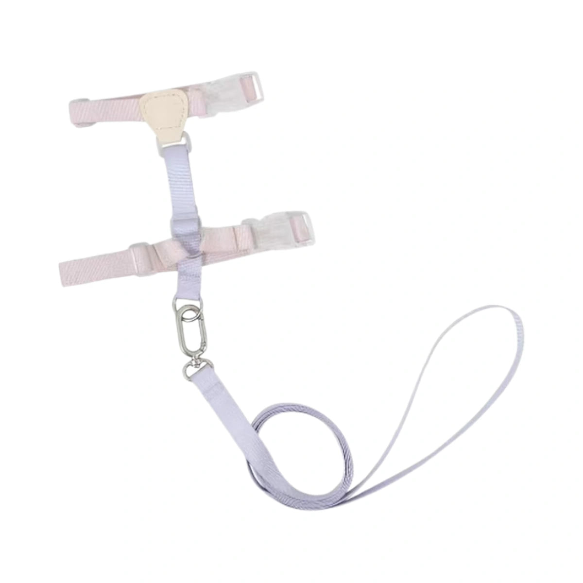Purple HiDREAM H-style cat harness and round lead