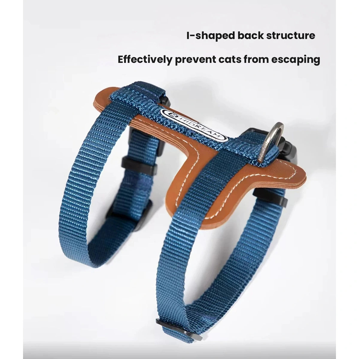 H-shaped back structure of the HiDREAM cat harness