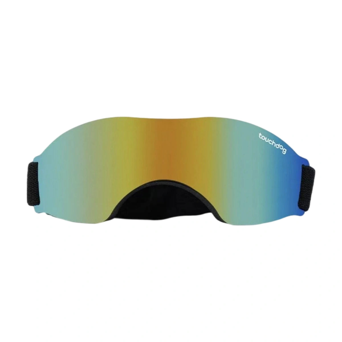 Touchdog dog goggles with a reflective-looking lens finish