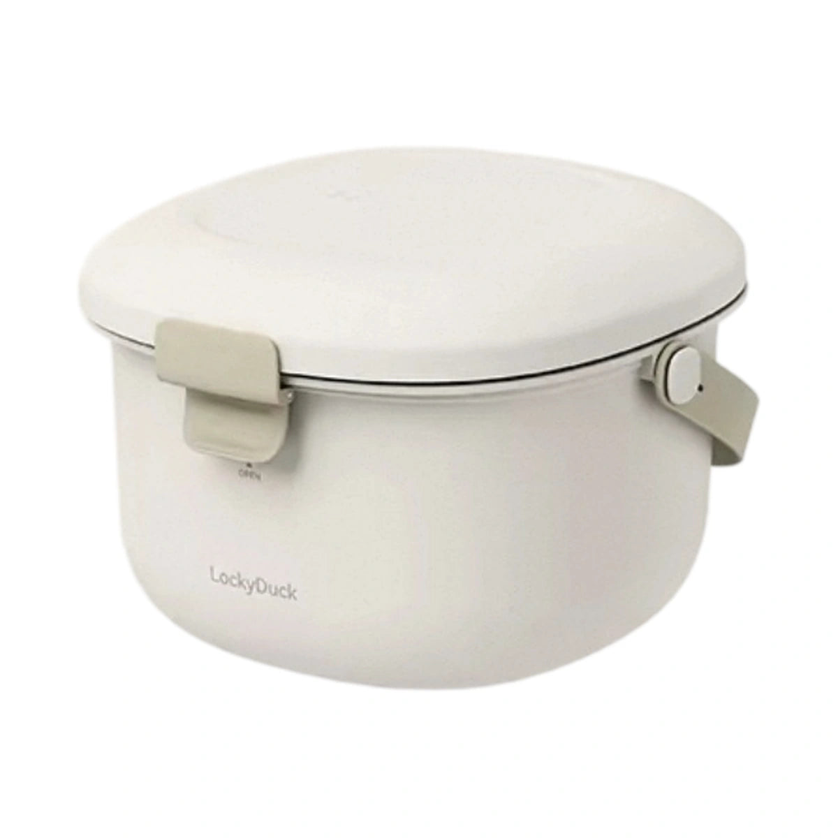 meoof pet food storage container with a fitted lid and scoop