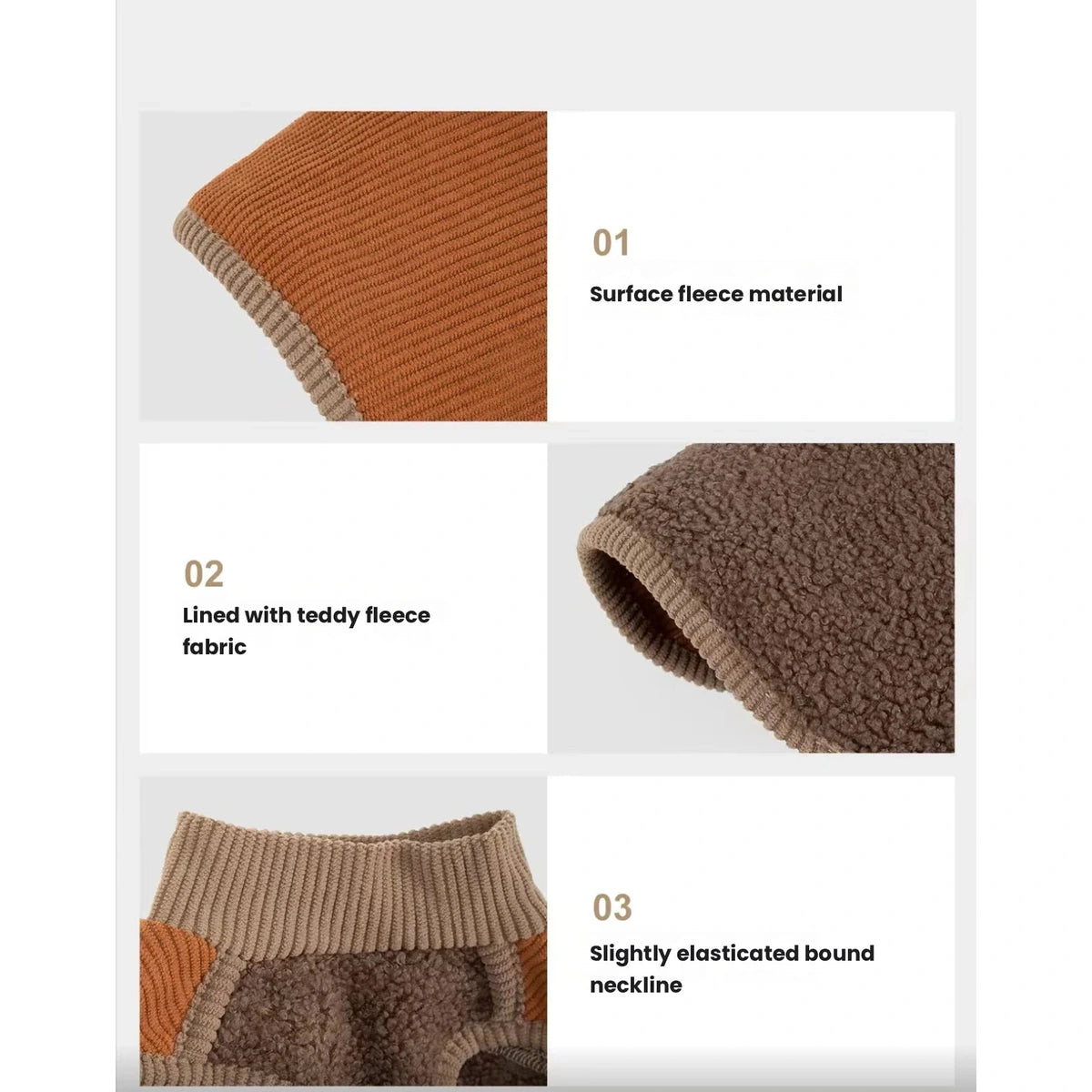 HiDREAM vest fabric, lining and ribbed opening details